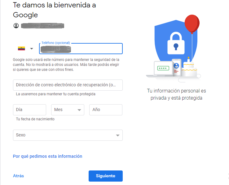como crear una cuenta de correo electronico gmail_datos de recuperacion